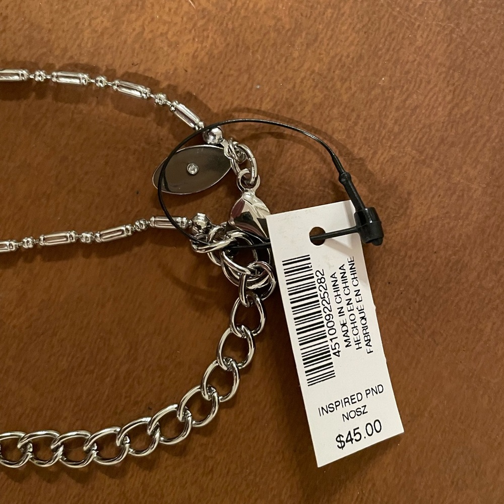 Chico’s “Be Inspired” reversible two tone necklace in silver and gold tones NWT - Picture 7 of 7